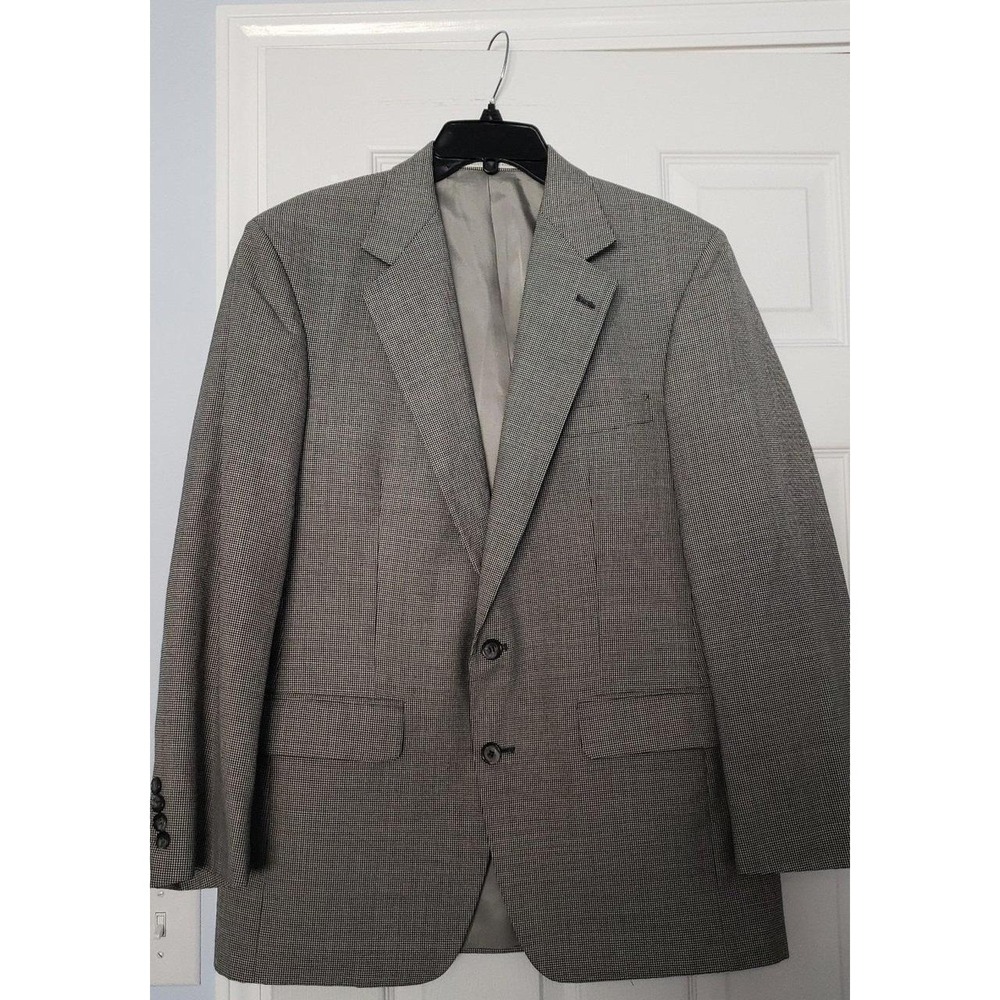 Unbranded Mens Sport Coat Size 39R Grey & Black